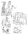 2005 Dodge Dakota Seat Belt Diagram - 5HQ391J3AB
