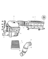 2005 Dodge Ram 2500 Air Duct Diagram - 53032670AB