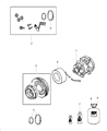 Dodge A/C Compressor Diagram - 68158259AE