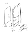 Dodge Sprinter 3500 Door Seal Diagram - 68014672AA