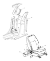 2010 Chrysler Sebring Seat Belt Diagram - 1NS901T1AA