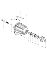 Dodge Nitro Automatic Transmission Output Shaft Seal Diagram - 52108428AB