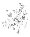 Jeep Renegade Center Console Base Diagram - 6WD40U00AA