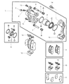 Chrysler Sebring Brake Caliper Diagram - MN102870