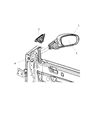 2012 Dodge Charger Car Mirror Diagram - 1LD59HVGAE