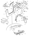 2002 Jeep Wrangler Wheelhouse Diagram - 55156038AB