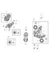 Ram Alternator Bracket Diagram - 53011445AA