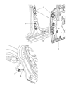 Dodge Magnum Door Hinge Diagram - 5065096AC