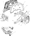 Chrysler Aspen Hood Hinge Diagram - 55364585AC