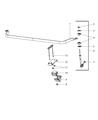 Chrysler Aspen Sway Bar Kit Diagram - 68043972AA