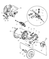 Chrysler Cirrus Wheel Hub Diagram - 5003550AB
