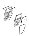 Jeep Grand Cherokee Window Run Diagram - 55399189AD
