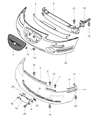 Chrysler Sebring License Plate Diagram - MR311004