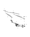 Jeep Wiper Pivot Diagram - 68194932AA