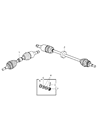 2008 Chrysler PT Cruiser Axle Shaft Diagram - 4668936AC