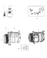 Dodge Journey A/C Compressor Diagram - 68084914AC