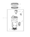 Jeep Wrangler Fuel Filter Diagram - 4798301