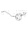 Chrysler Sebring Brake Booster Diagram - MB895140