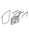 2017 Dodge Durango Door Seal Diagram - 55399184AC