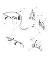 Chrysler PT Cruiser Accelerator Cable Diagram - 4891556AC