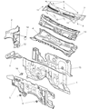 Dodge Dakota Dash Panels Diagram - 55359738AB