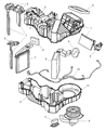 Dodge Heater Core Diagram - 5093247AA