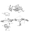 Jeep Liberty Steering Column Diagram - 5057896AA