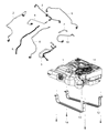 Ram C/V Fuel Tank Strap Diagram - 4809755AC