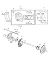 Ram Brake Caliper Bracket Diagram - 68412365AA