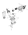 Dodge Journey Air Intake Coupling Diagram - 4627073AC