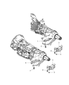2005 Dodge Ram 1500 Transmission Mount Diagram - 52110036AC