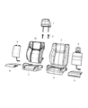 2022 Dodge Challenger Seat Cushion Diagram - 68102974AC
