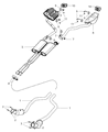 Dodge Catalytic Converter Diagram - 68057162AD