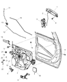 Ram 3500 Door Handle Diagram - 6NV591SCAB