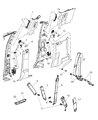 2006 Dodge Ram 2500 Seat Belt Diagram - 5JY421J3AB