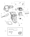 Ram Heater Core Diagram - 68241596AA