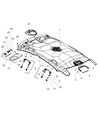 Dodge Dart Sun Visor Diagram - 1SW59DX9AG