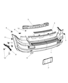 Dodge Journey Bumper Diagram - 68034462AC