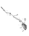 Chrysler Pacifica Automatic Transmission Shift Levers Diagram - 55037886AB