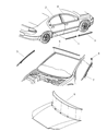 Dodge Intrepid Door Moldings Diagram - LG48VTE