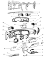 Dodge Steering Column Cover Diagram - 5SP99DX9AB