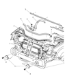 Jeep Grand Cherokee Radiator Support Diagram - 55394098AE