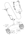 Chrysler Tail Pipe Diagram - 68227346AC
