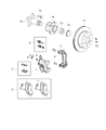 Ram Brake Caliper Bracket Diagram - 68228754AA