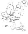 2003 Chrysler PT Cruiser Seat Cover Diagram - XM411FLAA