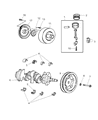 Dodge Caravan Piston Diagram - 5019338AB