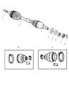 Chrysler Voyager Axle Shaft Diagram - R4641856AF