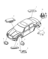 Dodge Magnum ABS Control Module Diagram - 68002341AA