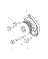 2017 Jeep Renegade Water Pump Diagram - 68313815AA