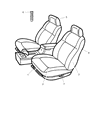 2001 Dodge Intrepid Seat Cover Diagram - UF731DVAA
